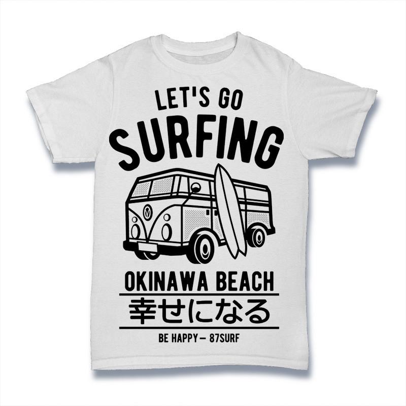 

Let_s Go Surfing T-Shirt. 100% Cotton Premium Tee NEW XL