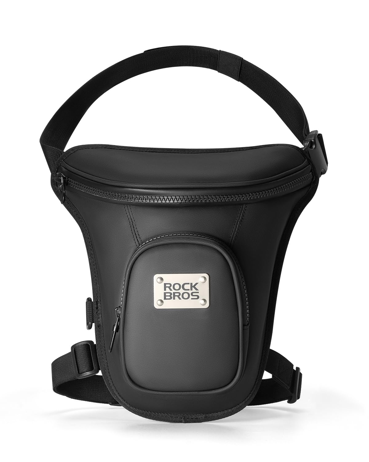 

ROCKBROS Набедренная сумка для большой наплечной сумки с регулируемой поясной сумкой для мелких предметов, для улицы и черная сумка/на ногу для мотоциклов, легкая, вместительная,