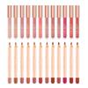 12pcs Lip Sticks Tool Beauty Waterproof Makeup Lips Automatic Pencil Lipstick Masquerade Lipliner