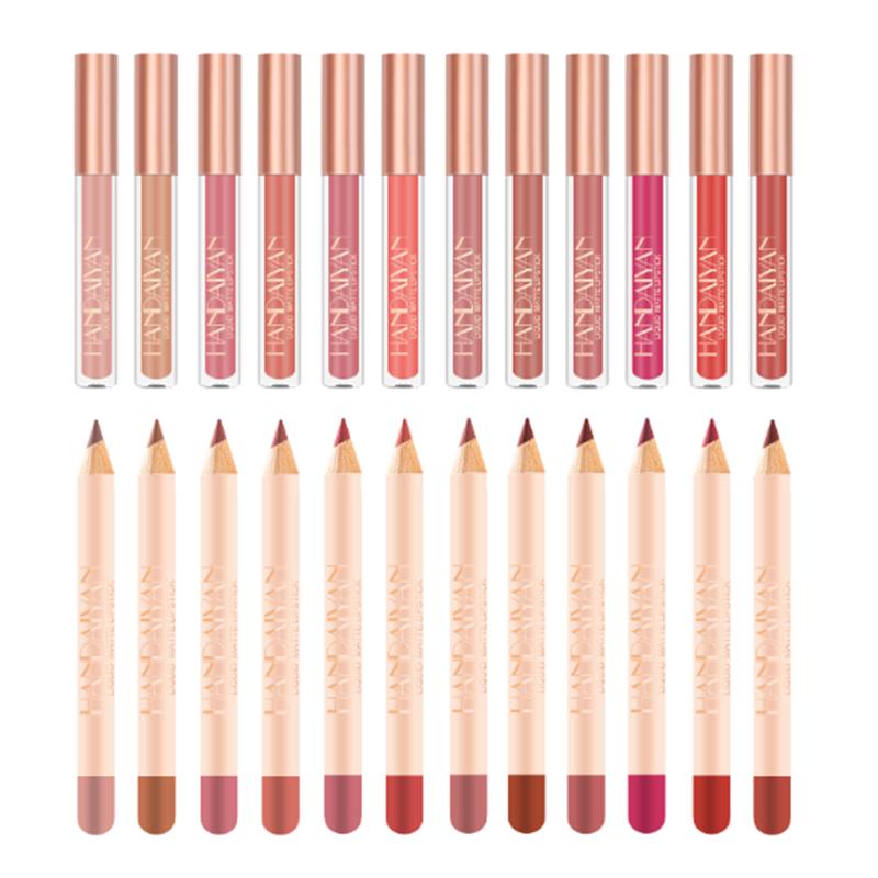 12pcs Lip Sticks Tool Beauty Waterproof Makeup Lips Automatic Pencil Lipstick Masquerade Lipliner