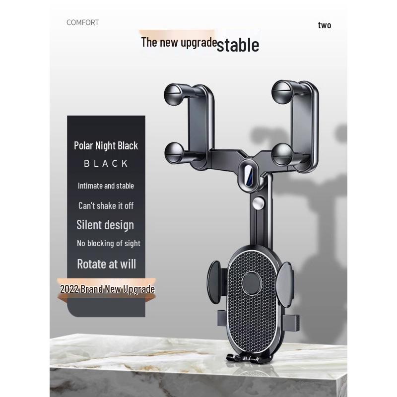 

2023 Anti-Shake Rearview Mirror Phone Holder for In-Car Navigation