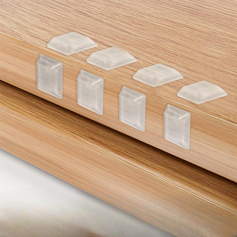 

Силиконовые противоударные накладки для дверных ручек, защитные частицы от столкновений для задней стенки дверцы холодильника, дверной стопор 40 pieces -12.7*12.7*4MM