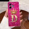 Shockproof Phone Case For Honor 600 Lite 5G/500 Smart 5G Transparent TPU Soft Casing Exclusive Lucky Letter Crown Couple Shell