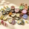 Retro Tin Can Soy Wax Candle with Plant Fragrance - Scented Candle Wedding Favor