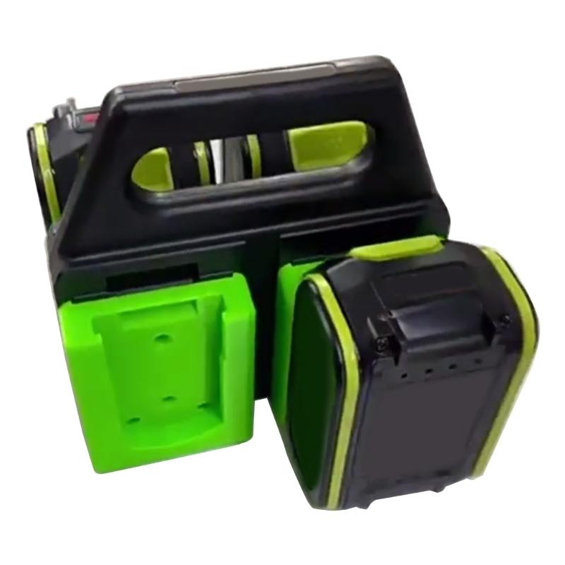 Space Saving 4 Bay Tool Battery Storage Rack Small Designs 18V/20V Battery Organizers Easy to Use for Workshop Use