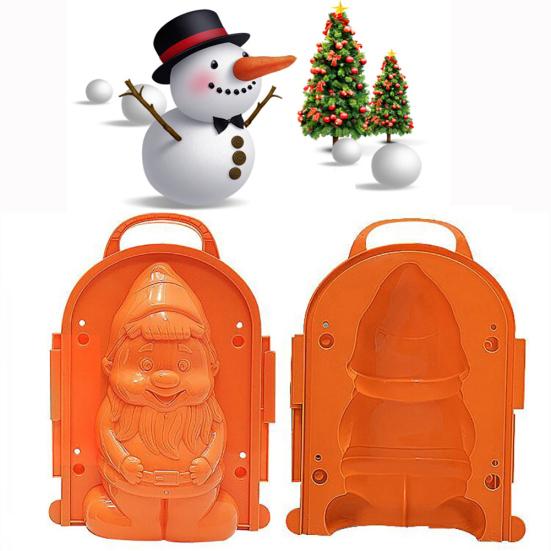 Cats Bear Penguin Santa Claus Winter Snow Mold Snowball Maker Clip Kids Toy
