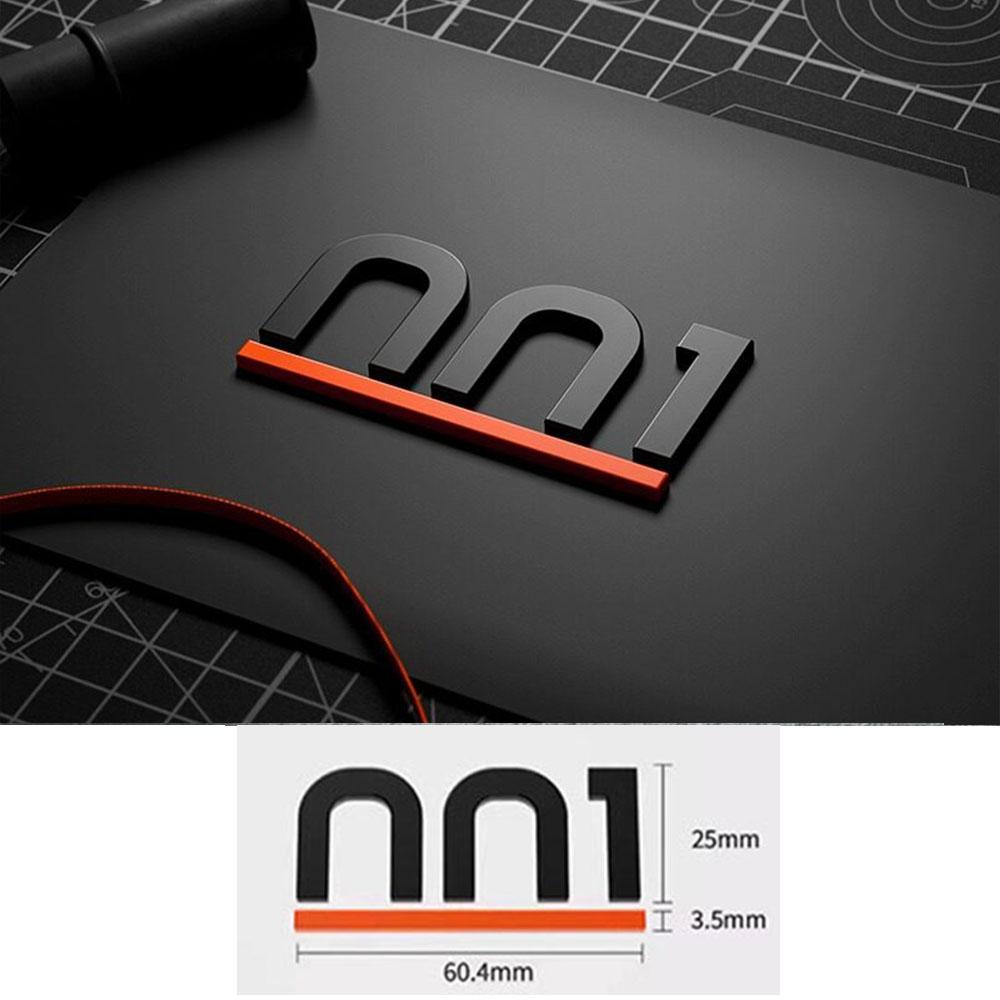 For ZEEKR 001/X/007 Car Emblem Sticker Metallic Satin Blackened Black To Replace Car Logo Black Warrior Tail Emblem Accessories