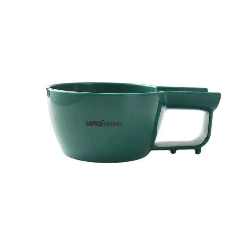 Yaqi Высококачественная пластиковая чаша для бритья темно-синего цвета для мужской кисти для бритья