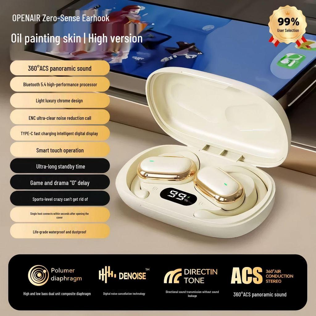 X55 Invisible Sleep Wireless Earbuds: Ultra-thin, Side-Sleep Friendly, Long Battery Life, Bluetooth 5.4.