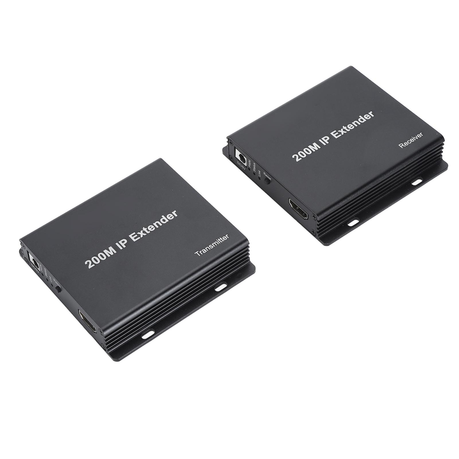 

Интерфейс мультимедиа HD 200 м KVM IP удлинитель 1920x1080 60 Гц по кабелю Ethernet Cat5e6 IP удлинитель EU Plug