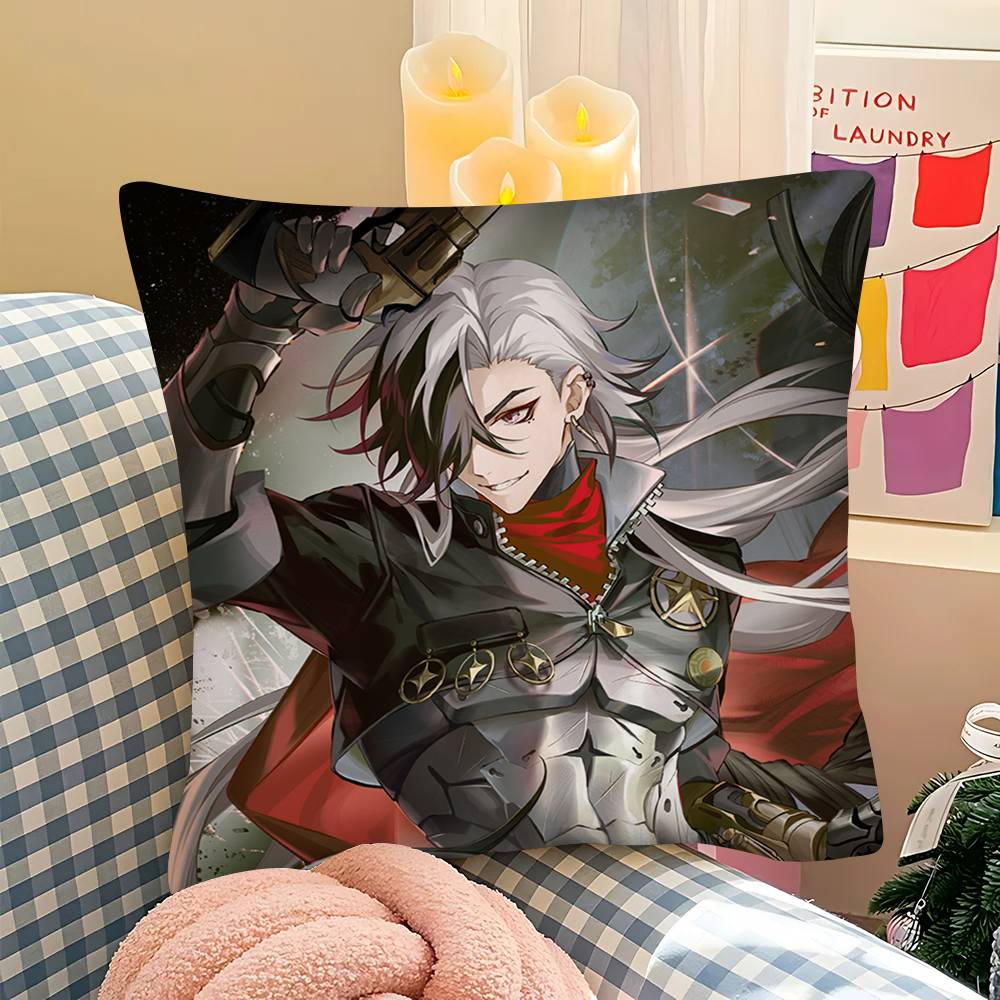 Game Honkai Star Rail Boothill Anime Pillow Case Fashion Square Pillowcase Bedroom Sofa Room Ins Decoration Leisure Cushion