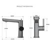 Temperature Digital Display LED Basin Faucet 2 Modes Multi-function Hot Cold Water Sink Mixer Wash Tap For Bathroom