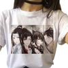 Harajuku Oversized Tee Shirt Female Mo Dao Zu Shi Forget Envious Women's T-Shirts Cute Summer Short Sleeve Tshirt Clothing Tops