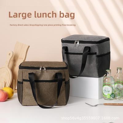 -Border Lunch Isoliertasche Kundenspezifische Oxford-Stoff Tragetasche Schüler-Lunchtasche Aluminiumfolie Lunchtasche Lunchtasche