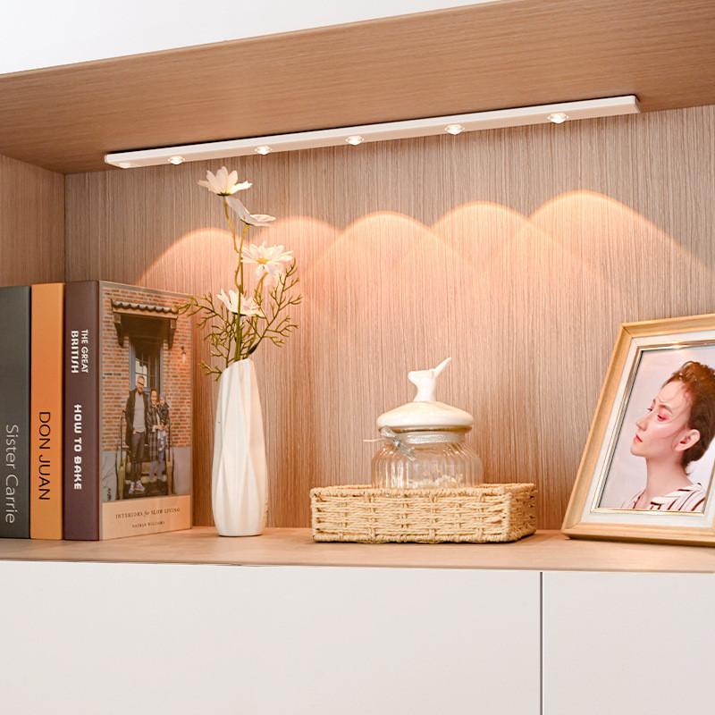 Cabinet Under Led Light Motion Sensor Usb Rechargeable Dimmable 3 Temps Color