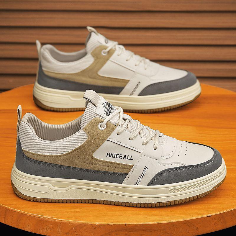 New Summer Men's Shoes Low-top Board Shoes Men's Versatile Thick-soled Wear-resistant Sports and Leisure Shoes