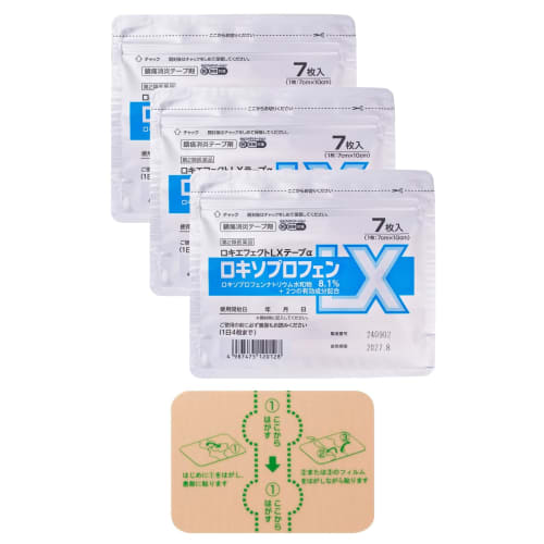 

[Category 2 OTC drug] Loki Effect LX Tape × 7 sheets x 3
