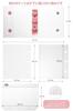Gomura Transparent Sticker Book for Girls, A8 Size, Peelable Sticker Binder, Cute Sticker Storage, Braided Keychain, 20 Refills, 2 Zippered Pockets,
