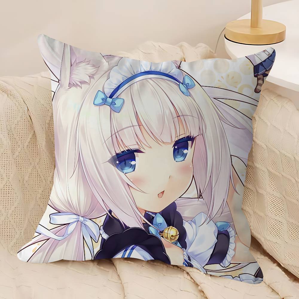 SPEL-N-Nekopara-V-Vanilla Stitch Lyckodrake Kuddfodral Soffkuddfodral Hemrum Dekoration Barnpresent