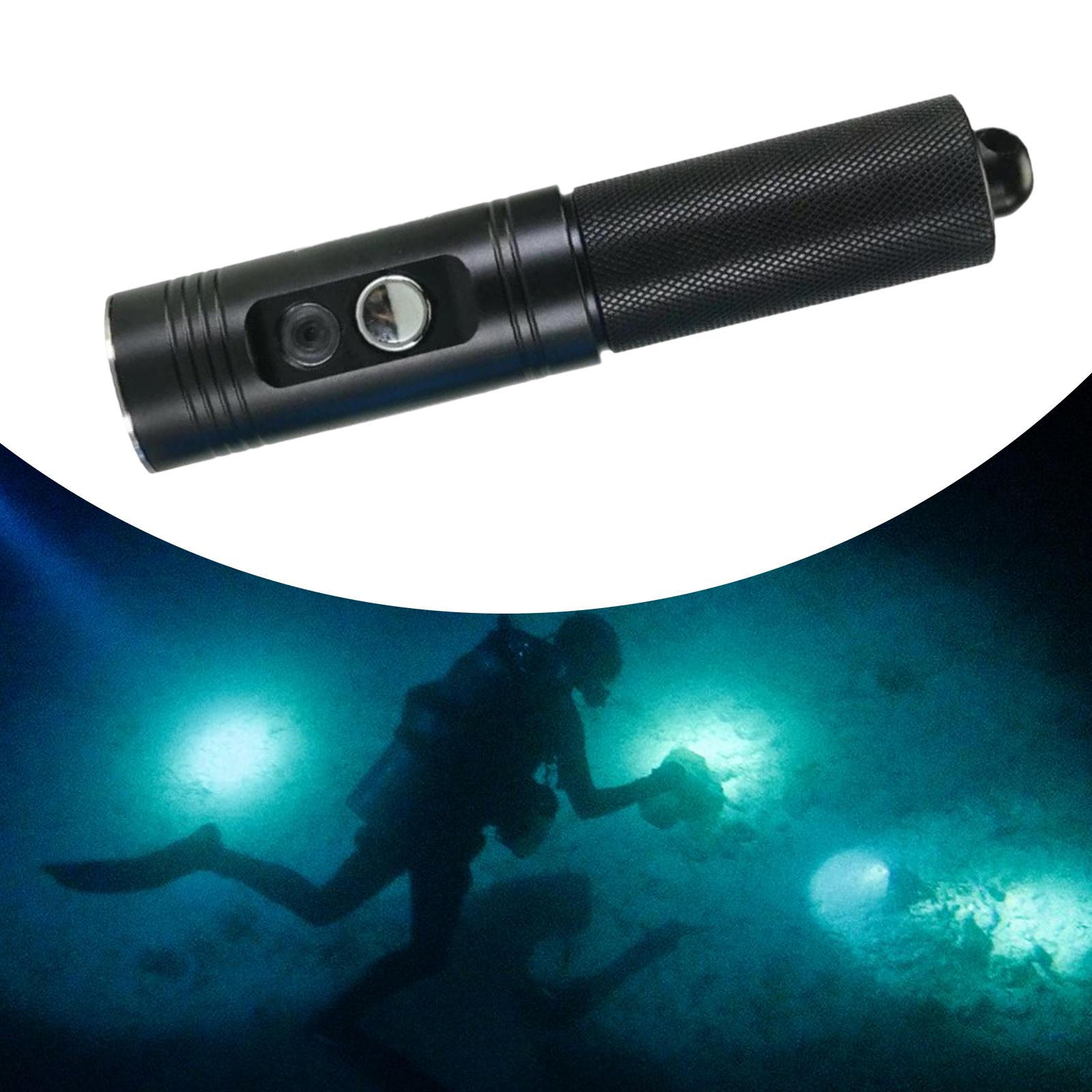 

Светодиодный фонарь для подводного плавания с аквалангом, подводный фонарь для подводного плавания с маской и трубкой, подводный фонарь для работы чёрный