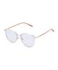 Heonteoaiweeo [Woman] Round Oversized Combination Sunglasses - Transparent Peach Htb12