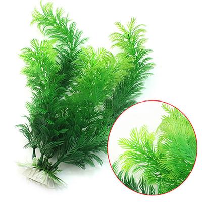 Artificial Water Plant Green Plastic Underwater Grass Fish Tank Aquarium Decor
