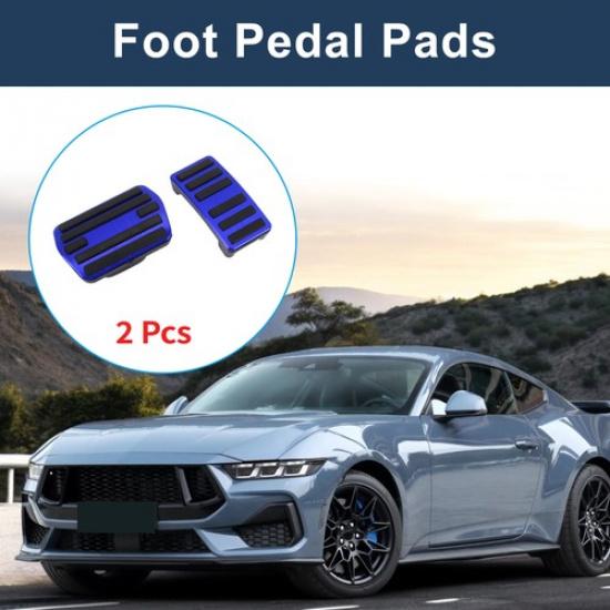 2 Pcs Foot Accelerator Pedal Covers for Ford for Mustang Mach-E -2025 Blue