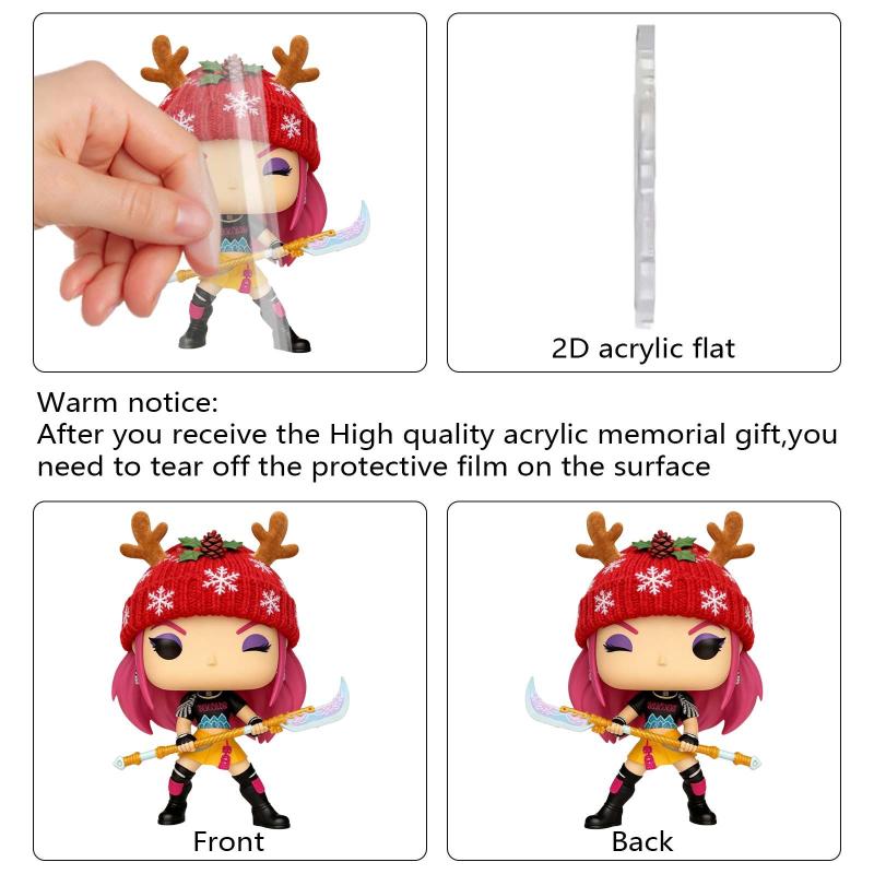 Kpop Demon Hunter Advent Calendar 2D Acrylic Pendant Christmas Tree Hanging Decorative Gift New Year 24 Days Countdown Blind Box