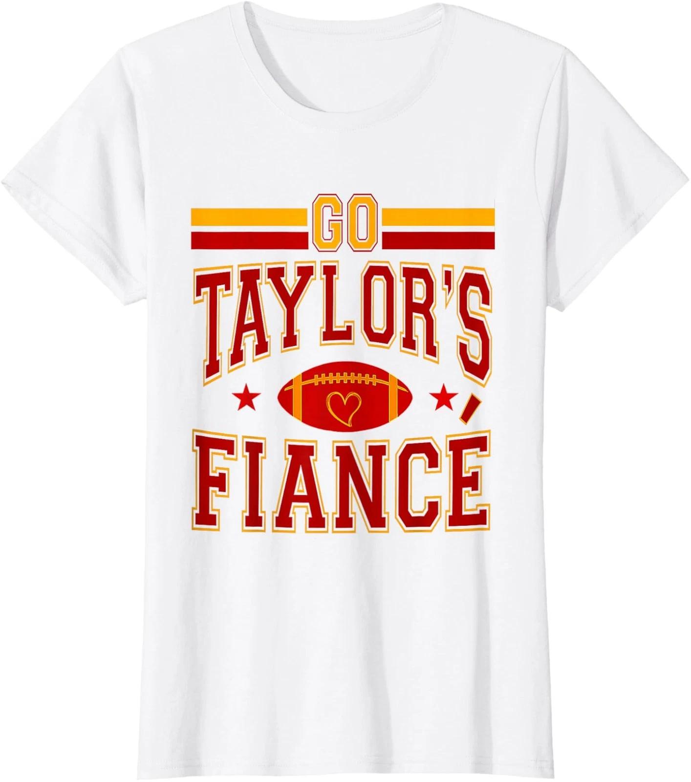 Retro Go Taylors Fiance Funny Support Ladies Crewneck T-Shirt S