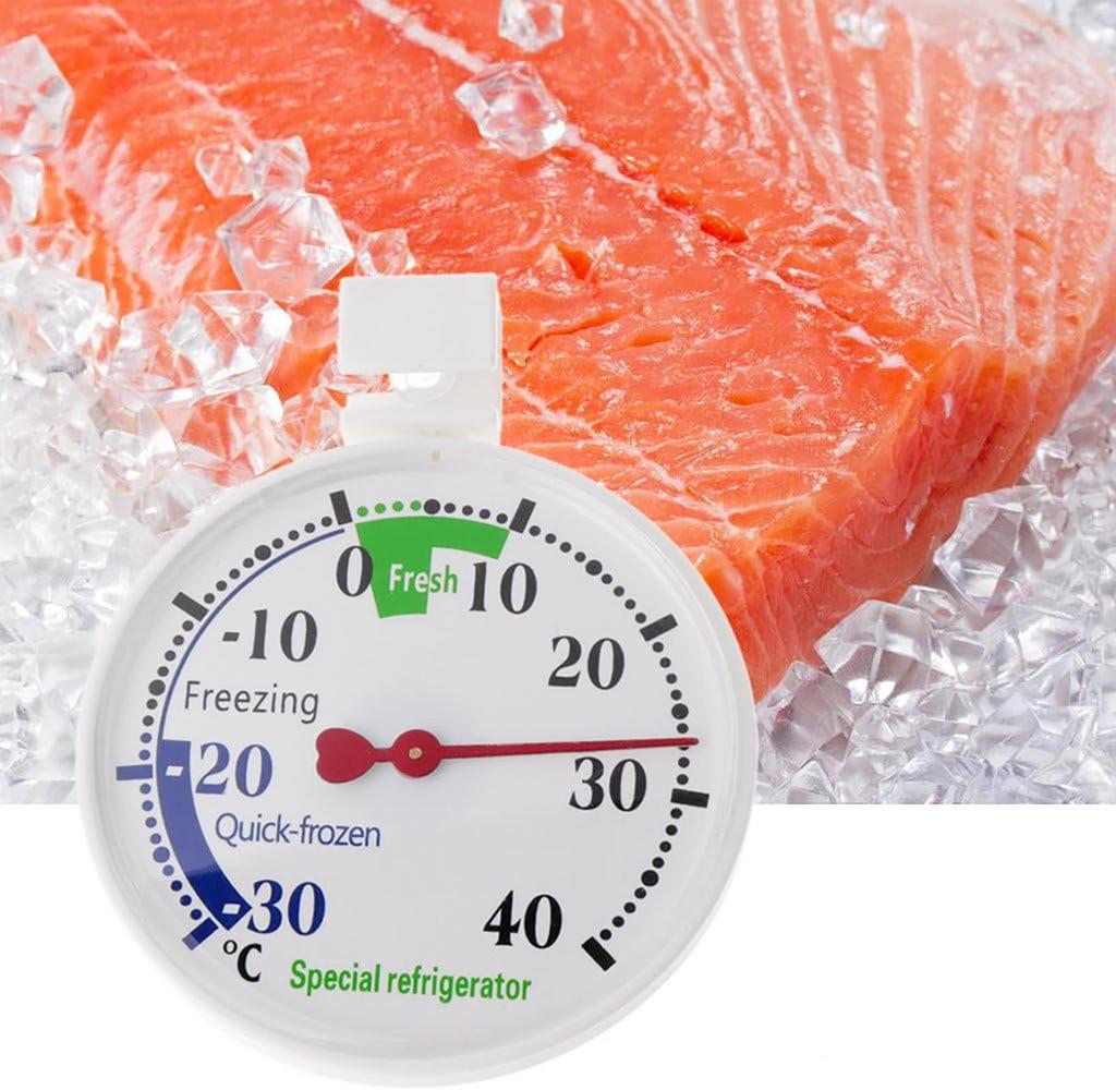 MMMonyHar Freezer Thermometer for RVCampervan Refrigerator, Suction Cup Type Food Cryometer -30℃~40℃, Automatic Sensing Physical Measurement,