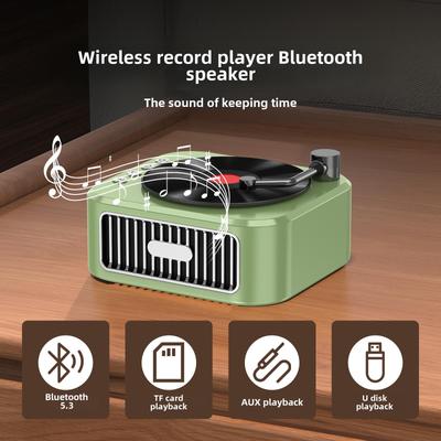 """Retro vinylový bezdrátový Bluetooth reproduktor s mohutnými basy"""