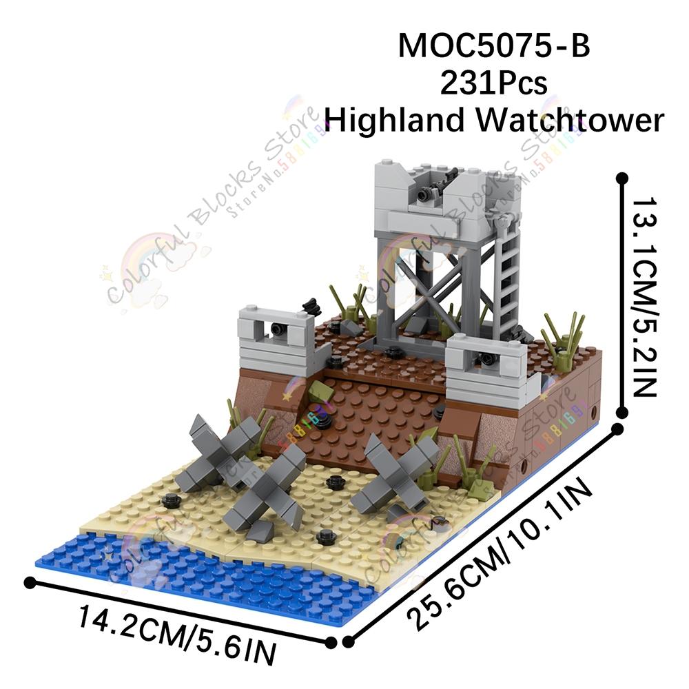 

Военная серия Посадочная битва Сцена Конструктор DIY Десантный корабль ДОТ Окоп Сторожевая башня Модель Сборная игрушка для детей