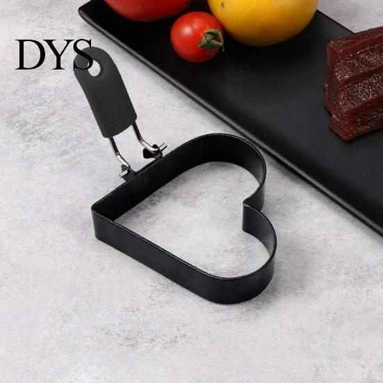 Egg Ring Mold Nonstick Fried Mold, with Heat Resistant Handle, Circle/Star/Heart/Flower/Square Shaped Cooking Rings, Stainless Steel Frying