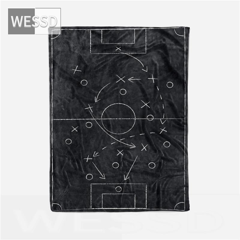 Grüne Fußballdecke für Jungen, niedlicher Cartoon-Fußball-Überwurf, Sofadecke, Tagesdecke, Flanell-Bettlaken