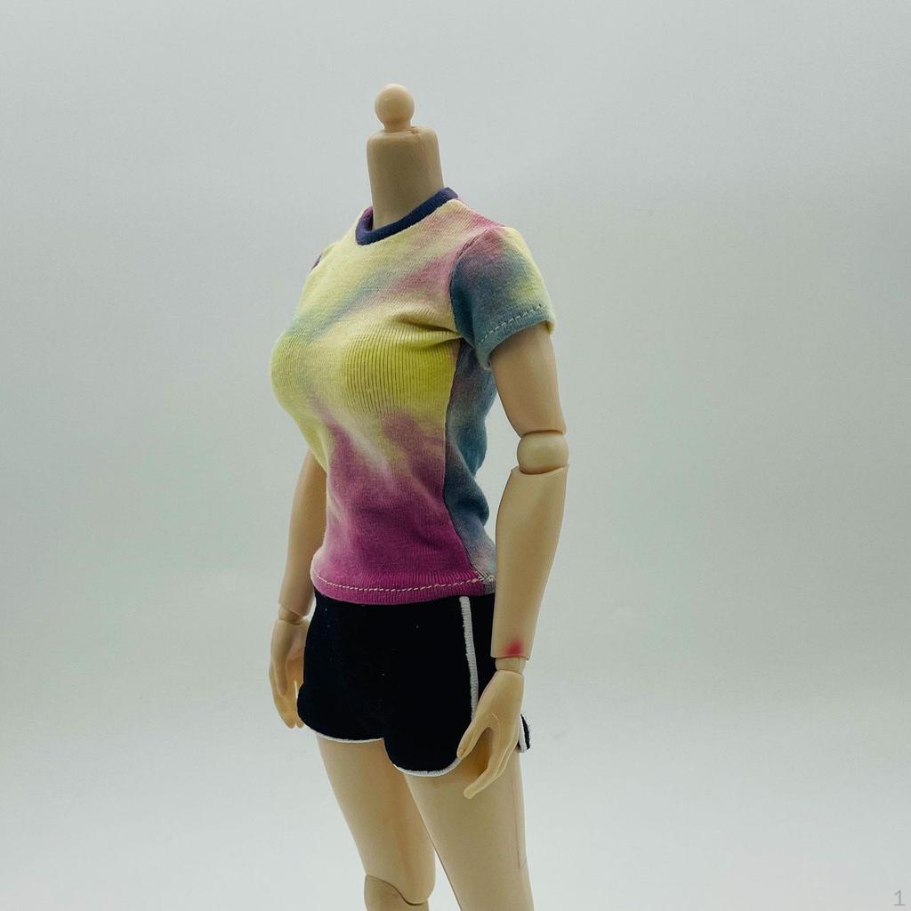 1/6 -scale Short -sleeved Shirt with Shorts Casual Slee Stylish Cosplay Summer Dimens