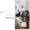 USB C TF Card Reader for PC Memory Card with USB Port Card Reader for Camera Memory Card Reader Simultaneously Read