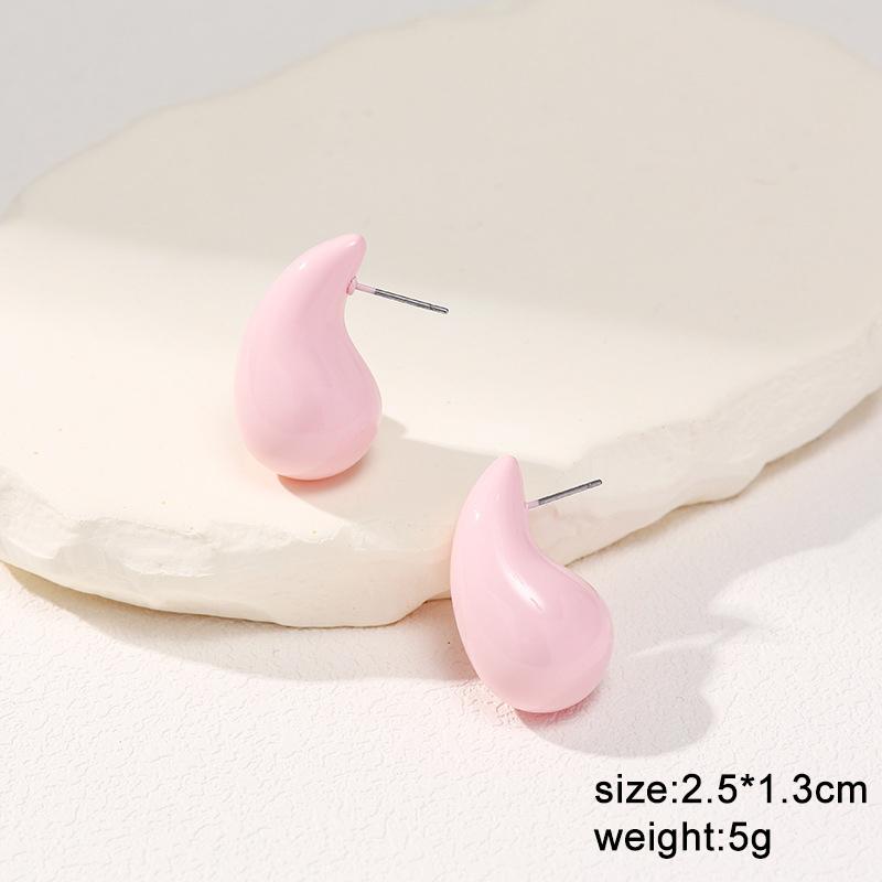 Cercei lungi roz pentru femei, modă coreeană, floare, cercei lungi atârnători, pandantive fluture inimă, cercei lungi răsuciți