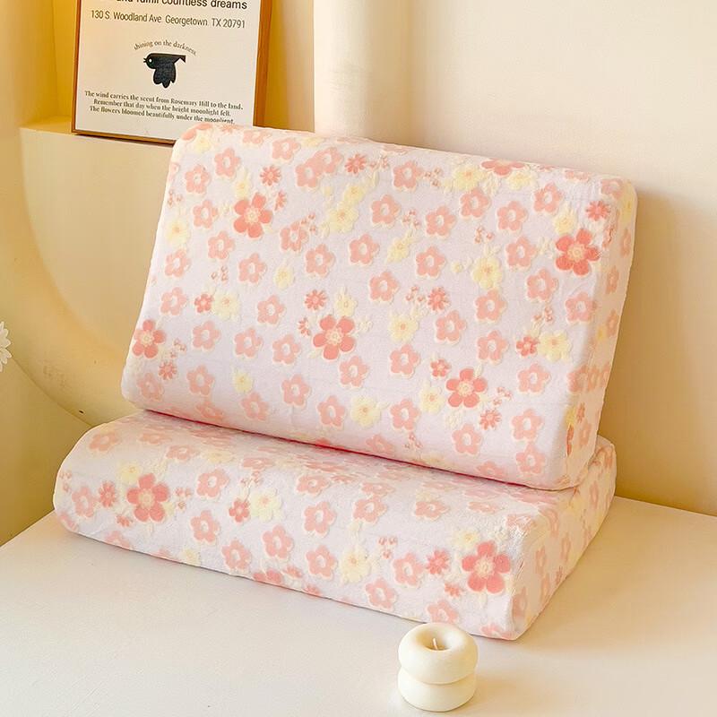 Shengbei Carved Velvet Pillow Cover for Children s Memory Pillows