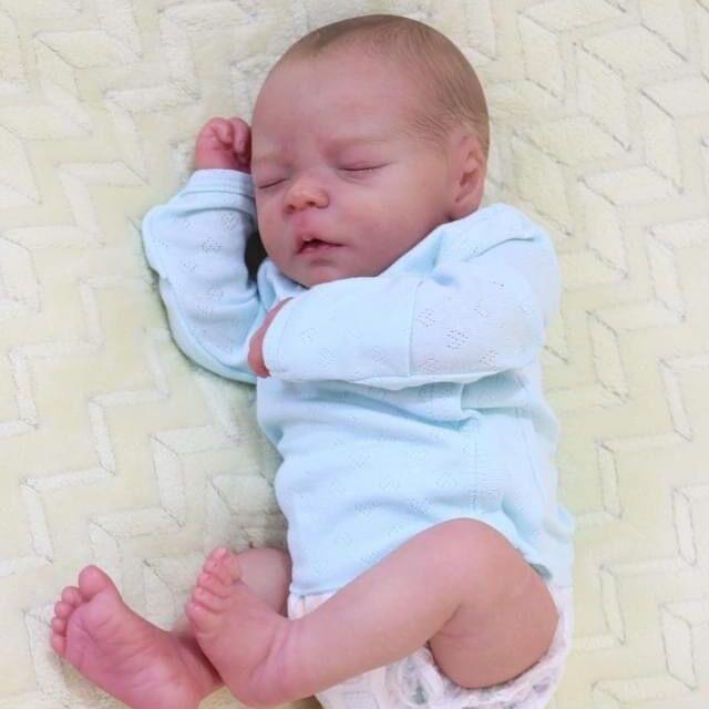 NPK 46см Спящая Даррен Реборн Новорожденная игрушка для новорожденных Реалистичная — фото 2