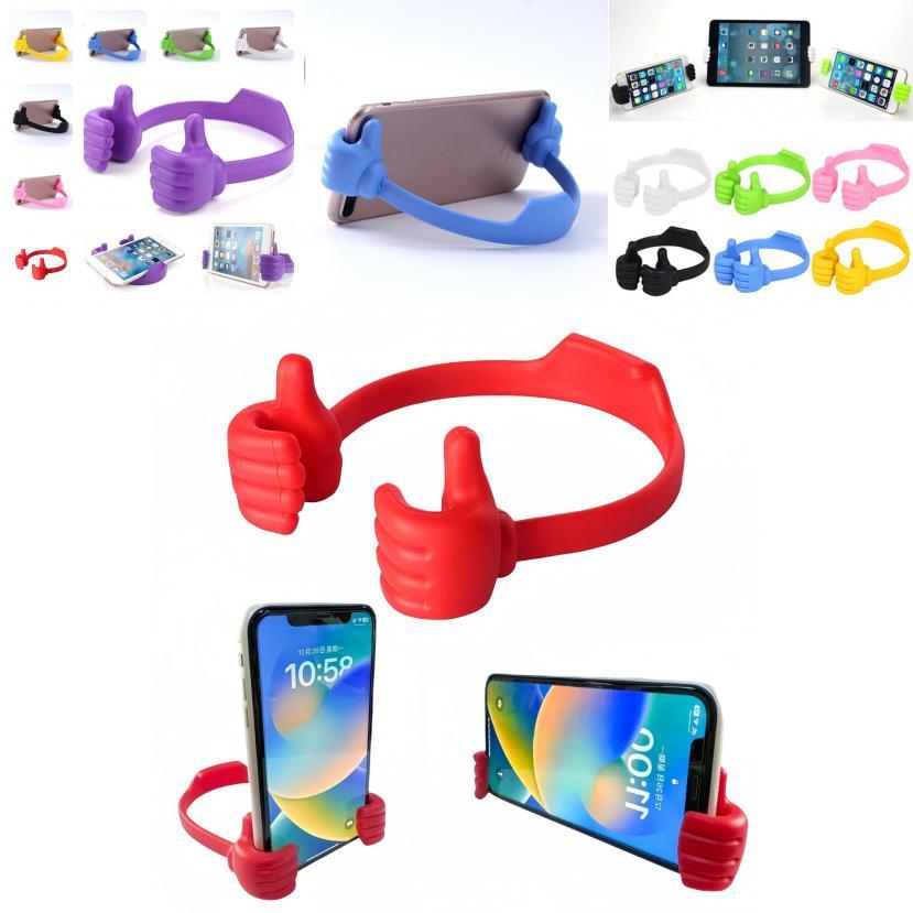 Universal Thumb Smartphone Stand Colorful Adjustable Holder For Tablets And Phones