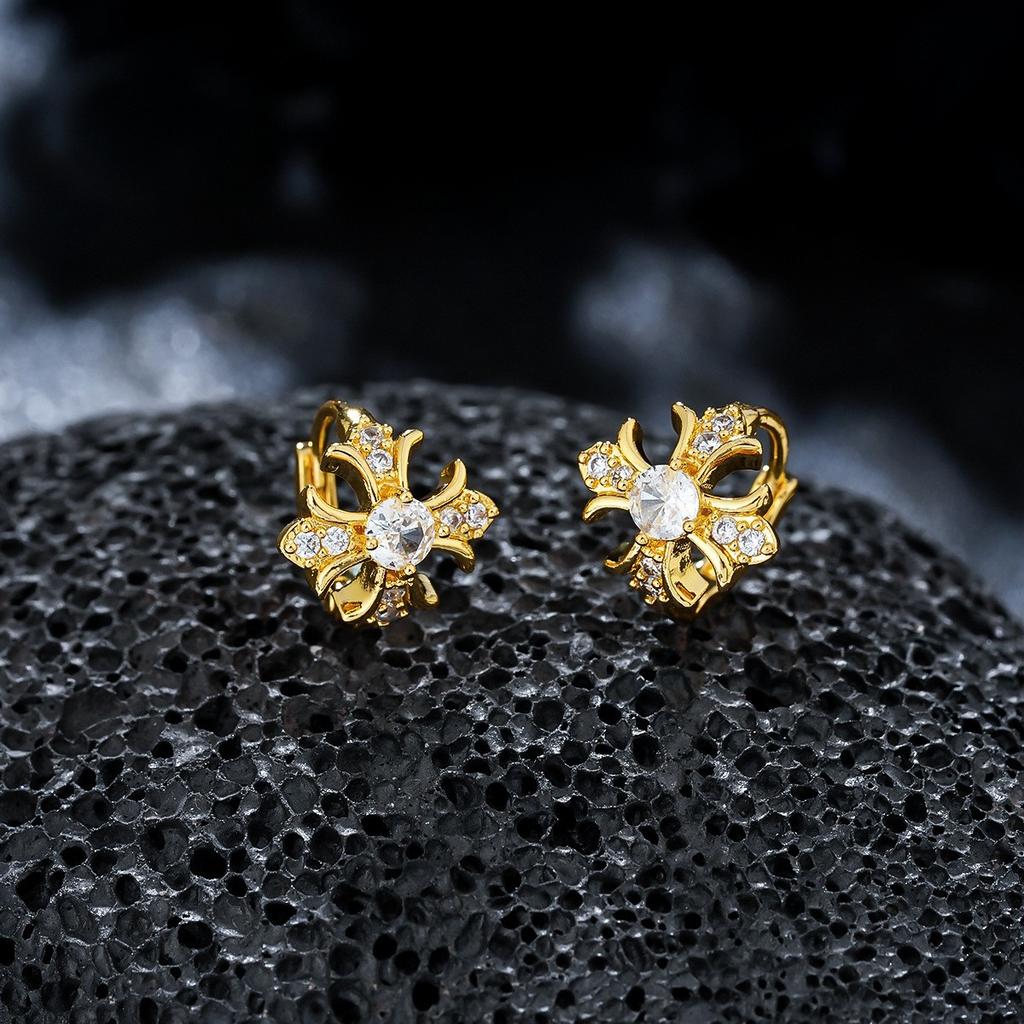Stud Earrings Men's Trendy Ear Buckles Personalized Versatile Earrings Women's High-end Jewelry Accessories Earrings