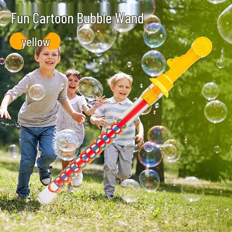 Clearance Smiley Face 32-Hole Bubble Wand - Outdoor Bubble Blower Toy for Kids