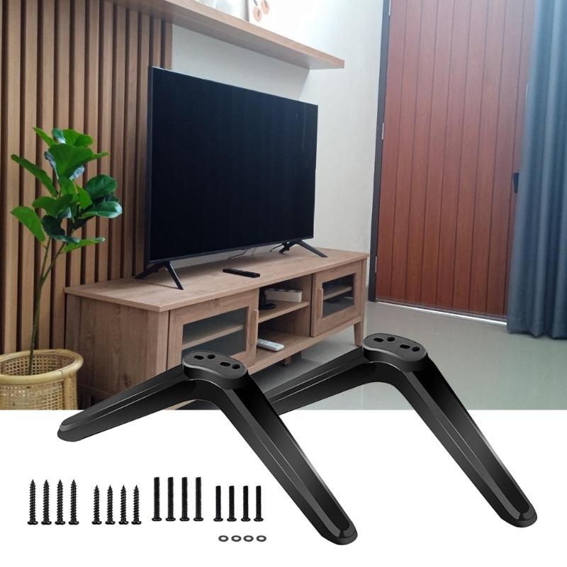 Television Stand with Secure Support TV Holder For Multiple TV Models Easy Setups AdjustableTV Holder