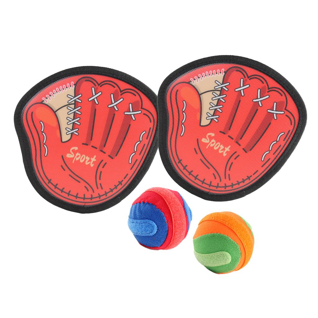 Toss and Catch Ball Game Fun Outdoor Sport Games with Baseball Gloves and Sticky Balls for Courtyard Beach Pool 2