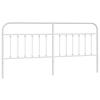 VidaXL Tête de lit métal blanc 193 cm 352664