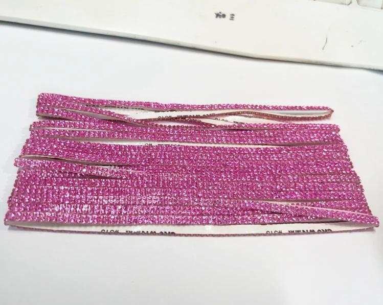 5m x 5mm Auto DIY Auto Dekorationsaufkleber Kristall Diamant Dekorationszubehör Doppelreihen Aufkleber Auto Innenraumabdeckung Amagi