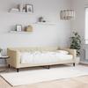 Vidaxl Sofa Z Materacem Do Spania, Kremowa, 90X200 Cm, Tkanina