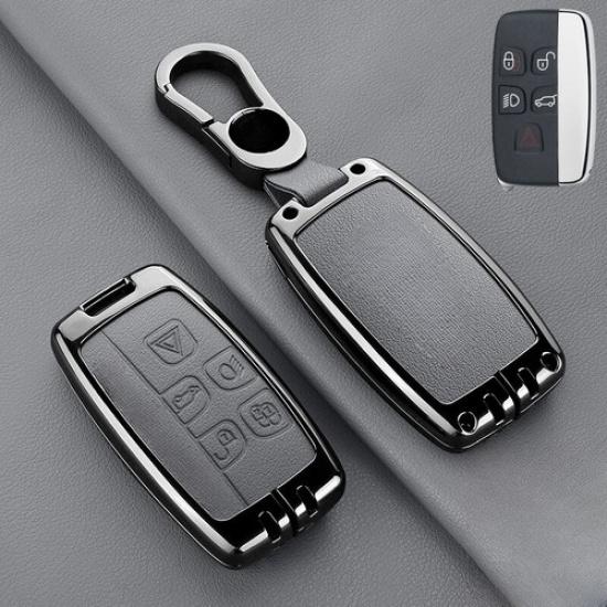 Zinc Alloy Leather Car Key Fob Case Cover For Land Rover Range Rover Sport LR2