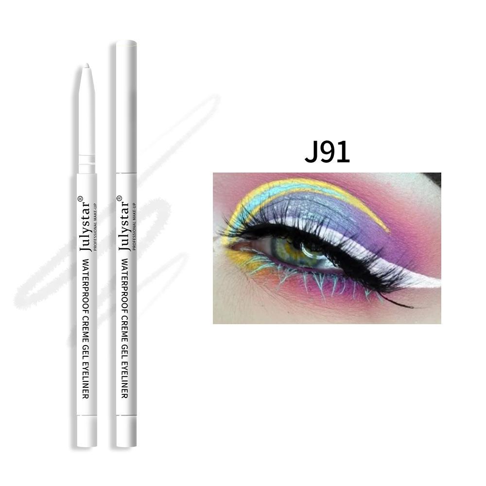 Julystar color fluorescent eyeliner natural long-lasting waterproof nightclub stage eyeliner pen 0.3g