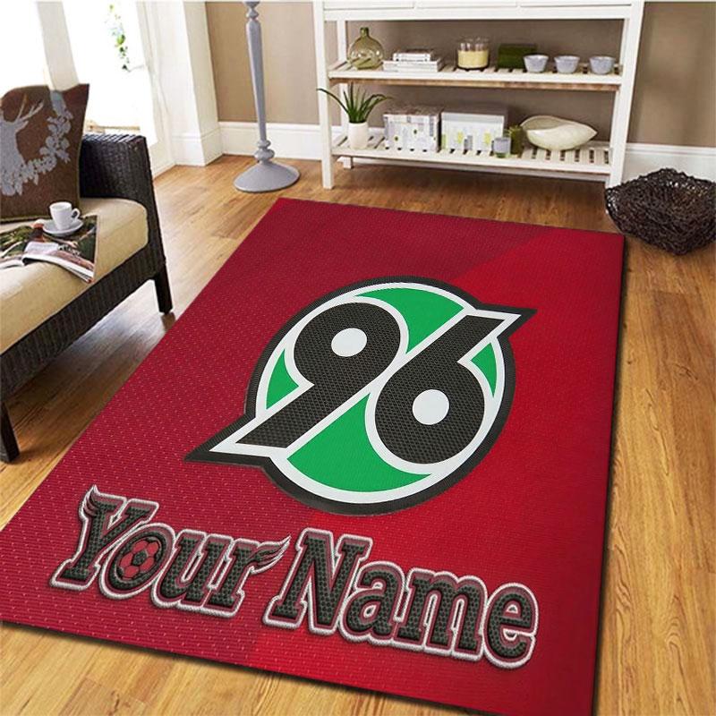 Hannover 96 Custom Name Carpet Rug for Living Room Bedroom Home Sofa Decoration,Kids play Non-slip Floor Mat